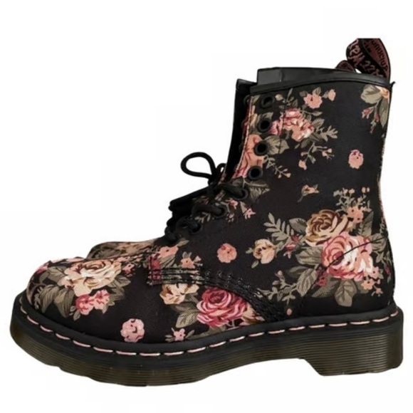 Dr. Martens Shoes - Dr. Martin's 1460 Pascal cloth lace up boots
